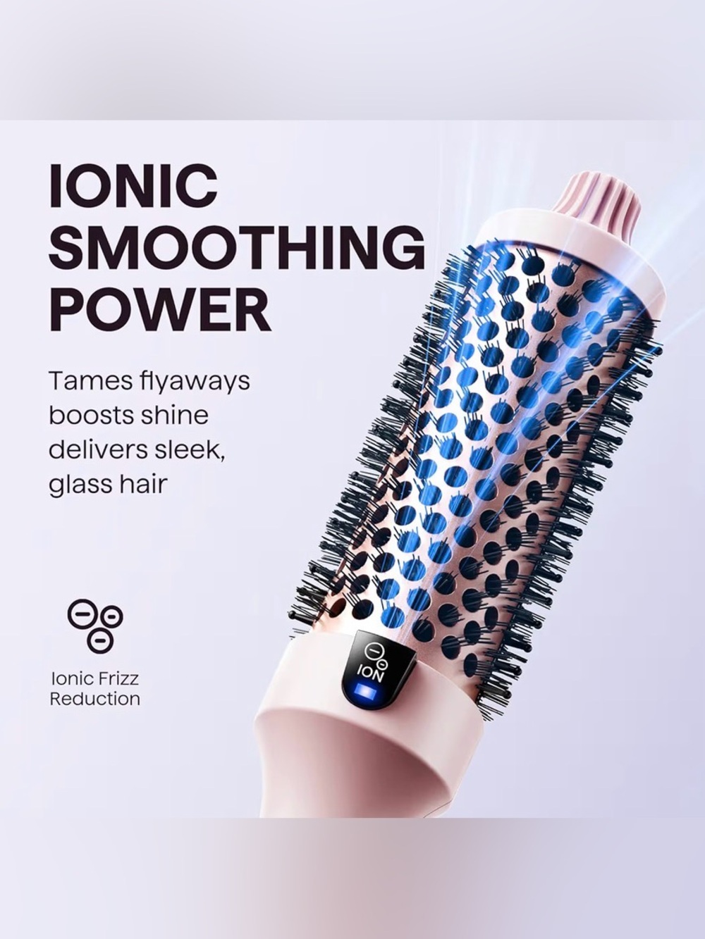 WAVYTALK Pink Hair Styling Brush — Sleek Wave Creator